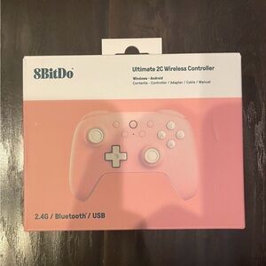 Sleek Pink Wireless Game Controller